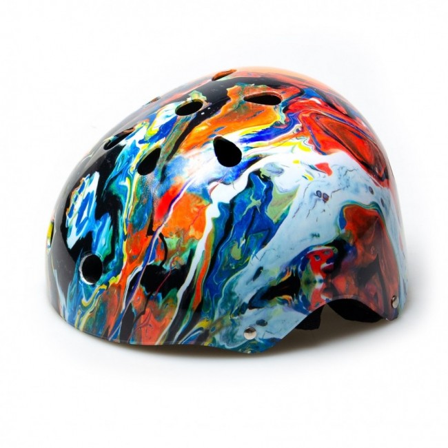 Защитный шлем CROOK WT (Синий-Оранжевый)