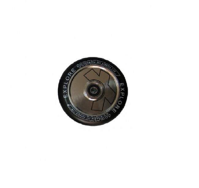 Колесо для трюковых самокатов SCOOTER WHEEL 110 ALU литой диск (Коричневый)